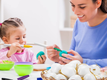 48-Piece White Paintable Easter Eggs Set $9.99 (Reg. $13) | Includes 8 Colorful Pens – FAB Ratings! LOWEST PRICE!