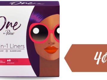 Poise One 2-in-1 Coupon | Makes Pads $2.79 & Liners Only 4¢