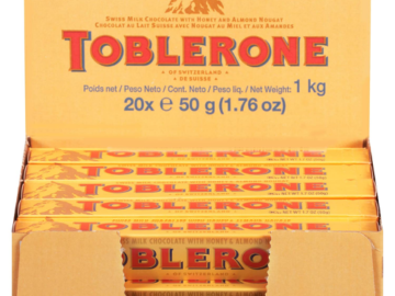 24-Count Toblerone Swiss Milk Chocolate Bars $19 (Reg. $23.40) | $0.79 per Bar!