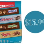MARS Chocolate Mini Bars Variety Mix 240-ct bag for $13.99