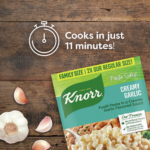 7-Count Knorr Pasta Side Dish Creamy Garlic Family Pack as low as $6.71 Shipped Free (Reg. $9.98) | 96¢ each! – No Artificial Flavors or Preservatives!