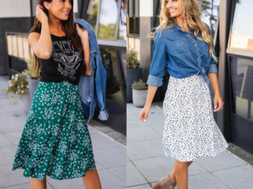Floral Laura Skirt $17.99 Shipped (Reg. $38.99) | 5 Colors! S-XL
