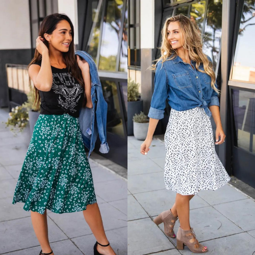 Floral Laura Skirt $17.99 Shipped (Reg. $38.99) | 5 Colors! S-XL