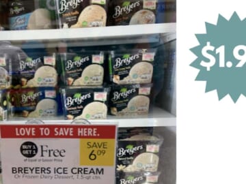 Get Breyers Ice Cream as Low as $1.99