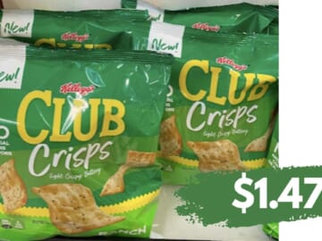 $1.47 Club Crisps & Town House Crackers with Kroger eCoupon