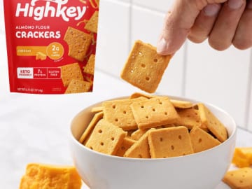 HighKey Low Carb Cheddar Crackers, 6.75oz Bag as low as $10.15 Shipped Free (Reg. $14) – Gluten Free, High Protein, Zero Sugar