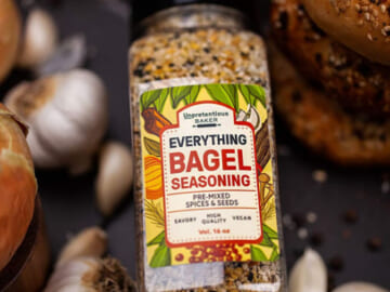 4-Cup Shake Jar Unpretentious Baker Everything Bagel Seasoning as low as $11.24 Shipped Free (Reg. $14) – FAB Ratings! $2.81 per cup! Add Texture & Flavor to Any Recipe