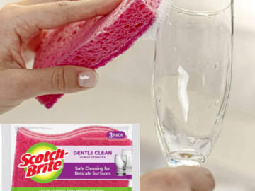 3-Pack Scotch-Brite Delicate Scrub Sponges as low as $1.92 Shipped Free (Reg. $3.12) | $0.64/ sponge! Great For Glass & China