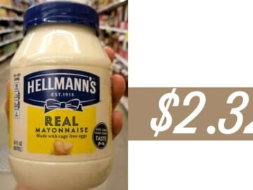 $2.32 Hellmann’s Mayo with Stacking Deals