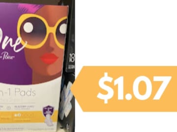 Poise One Pads & Liners as Low as $1.07 | Kroger Closeout Deal