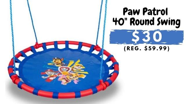 paw patrol round swing