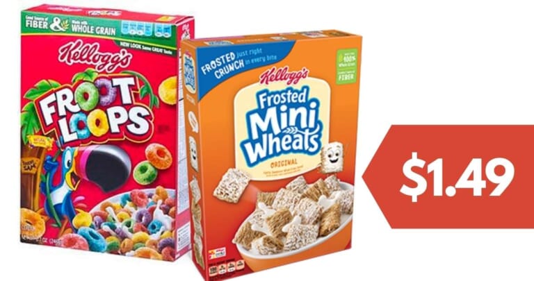 Get $1.49 Kellogg’s Cereal at Kroger This Week