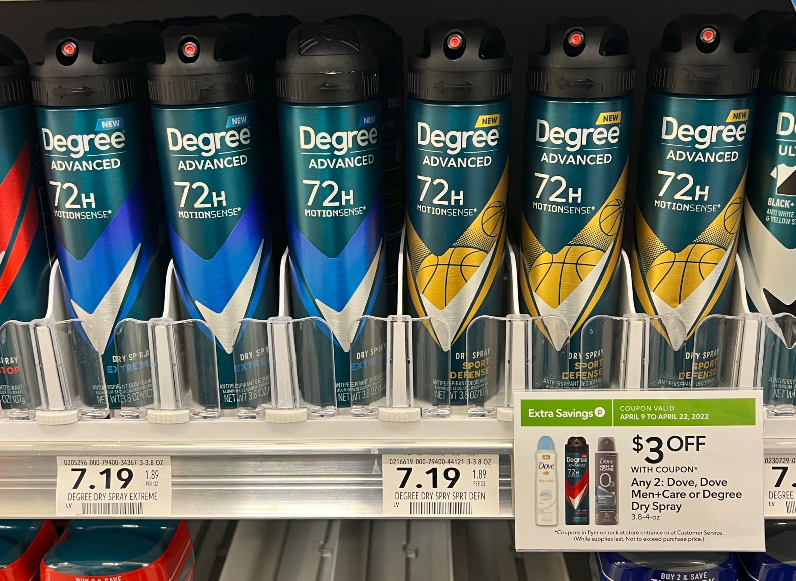 Degree Dry Spray As Low As $4.19 At Publix (Regular Price $7.19) on I Heart Publix