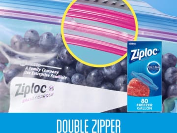 80 Count Ziploc Gallon Food Storage Freezer Bags as low as $7.68 Shipped Free (Reg. $16.39) – $0.10/bag