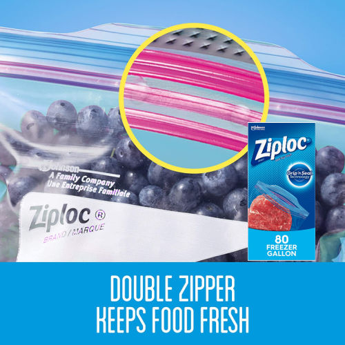 80 Count Ziploc Gallon Food Storage Freezer Bags as low as $7.68 Shipped Free (Reg. $16.39) – $0.10/bag