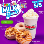 Krispy Kreme: Free Cinnamon Milk Glazed Doughnut on April 26th!