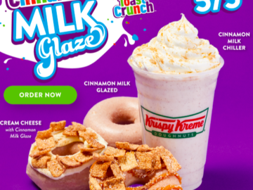 Krispy Kreme: Free Cinnamon Milk Glazed Doughnut on April 26th!