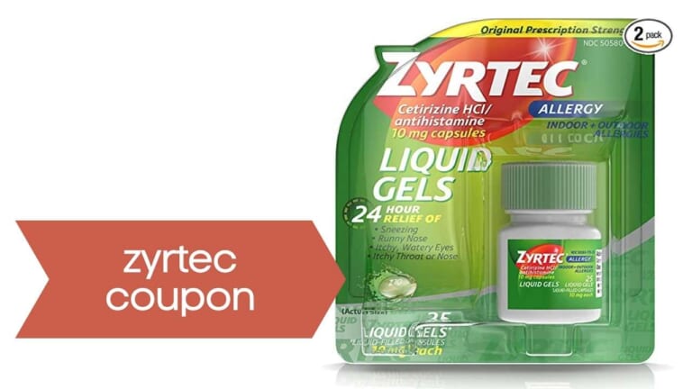 Zyrtec Coupon | Adult & Children’s Allergy Relief as Low as $3.99