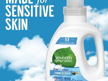 53 Loads Seventh Generation Free & Clear Concentrated Laundry Detergent as low as  $8.64 Shipped Free (Reg. $14) – $0.16/Load, Unscented, Stain-Fighting Formula