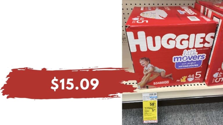 $15.09 Huggies Big Boxes of Diapers | CVS Deal