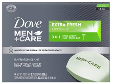 Dove Men+Care Bar 3 in 1 Cleanser, 14 bars only $8.78 shipped!