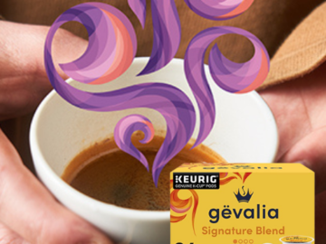 84 Count Gevalia Signature Blend Mild Light Roast K-Cup Coffee Pods $24.99 (Reg. $29.38) – 23.6K+ FAB Ratings! | 30¢/Pod