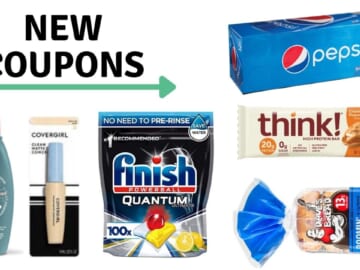 New Coupons: Pepsi, Aveeno, Finish & More!