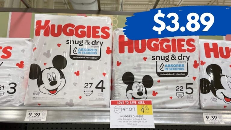 Publix Stacking Deal | $3.89 Huggies Snug & Dry Diapers