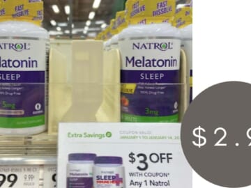 $2.99 Natrol Melatonin | Save $6 at Publix