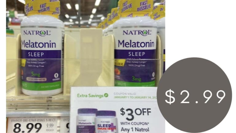 $2.99 Natrol Melatonin | Save $6 at Publix