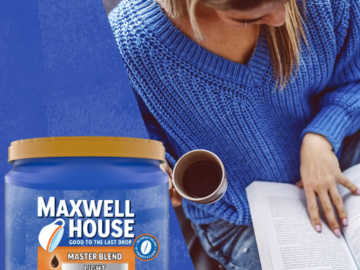 Maxwell House Master Blend Light Roast Ground Coffee Canister as low as $6.15 Shipped Free (Reg. $14) – 6K+ FAB Ratings!