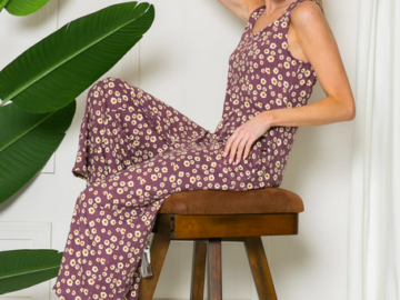 Floral Sleeveless Jumpsuit