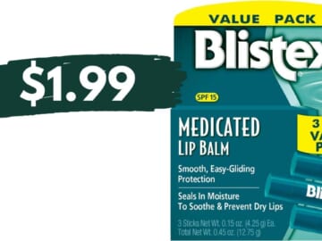 Blistex Lip Balm 3-Packs for $1.99 | Kroger Mega Deal