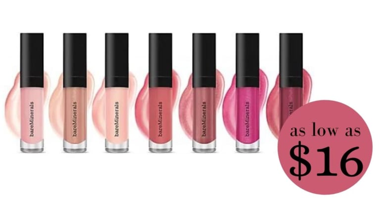 bareMinerals 7-Piece Lip Set for $16