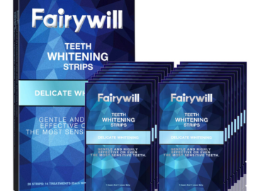 *HOT* Fairywill Teeth Whitening Strips (Pack of 28) just $9.19 shipped!