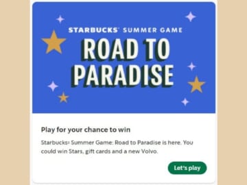 Starbucks Summer Game: Road to Paradise
