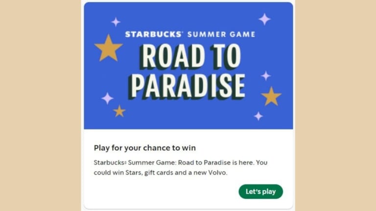 Starbucks Summer Game: Road to Paradise