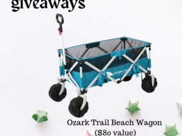 Enter to Win Ozark Trail Folding Beach Wagon ($80 value) | 2 winners