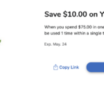 Kroger: $10 off a $75 purchase coupon