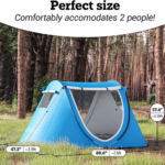 Pop-up Tent Automatic Instant Portable Cabana Set $39.50 Shipped Free (Reg. $75) – 4K+ FAB Ratings! + Includes Accessories!