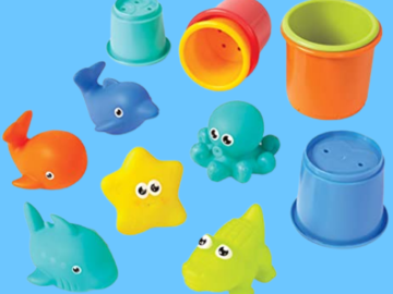 12-Pack Animals & Sorting Cups Bath Toys $4.45 (Reg. $12.99) – FAB Ratings!