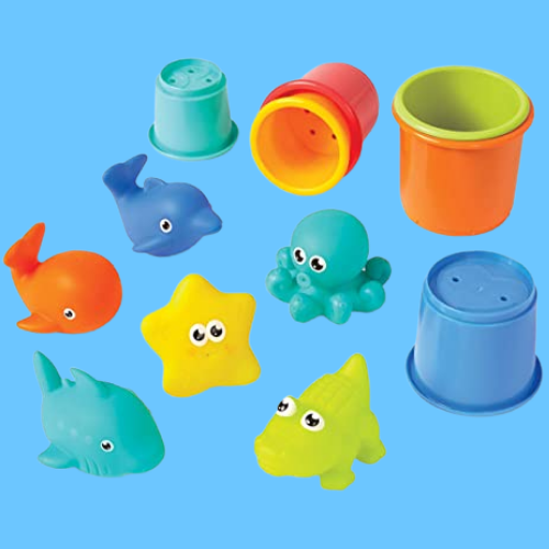 12-Pack Animals & Sorting Cups Bath Toys $4.45 (Reg. $12.99) – FAB Ratings!