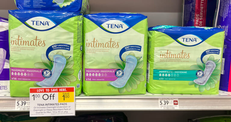 Tena Pads As Low As $1.39 At Publix