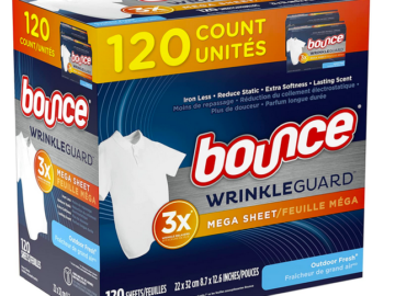 Bounce WrinkleGuard Mega Dryer Sheets