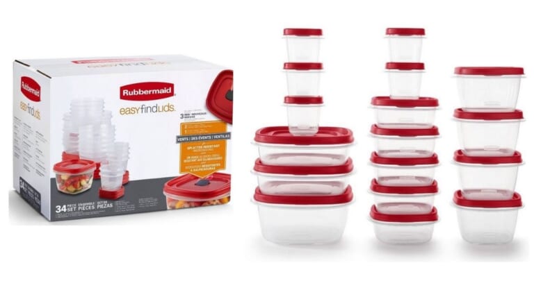 Rubbermaid 34-Piece Container Set for $15.38