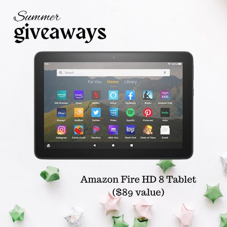 Enter to Win Amazon Fire HD 8 Tablets | 2 Winners