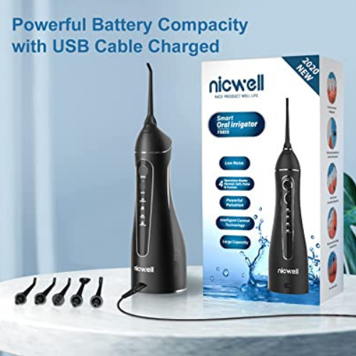 Today Only! Cordless Portable Flosser for Teeth-4 Modes Dental Oral Irrigator $29.99 Shipped Free (Reg. $44.99) – 10K+ FAB Ratings!