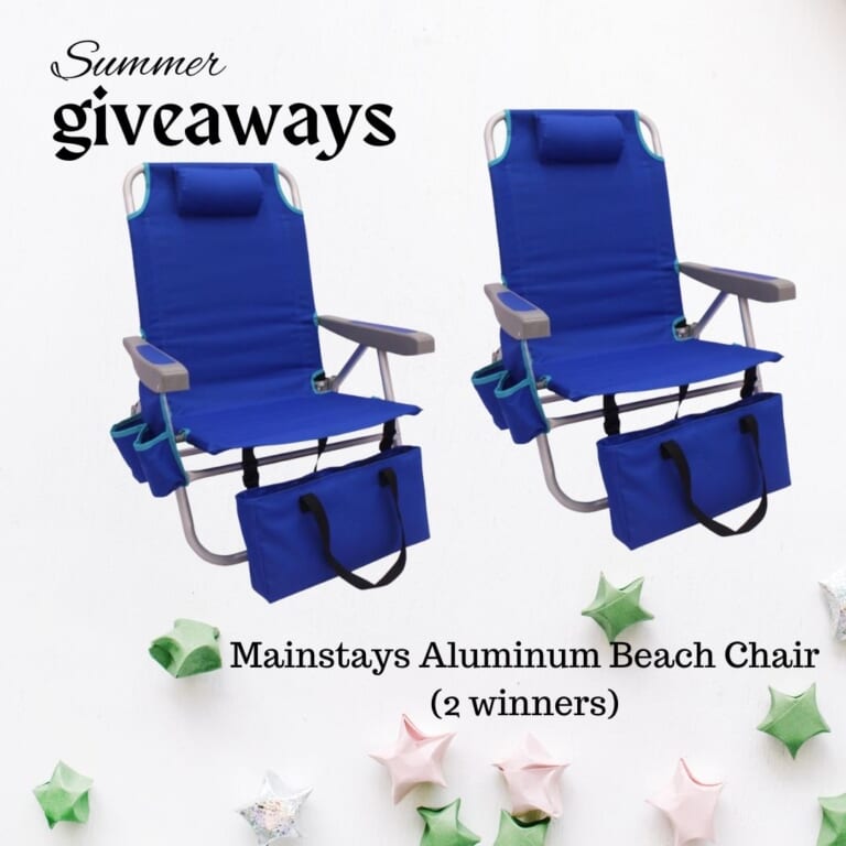 Enter to Win Aluminum Beach Chairs | 2 Winners