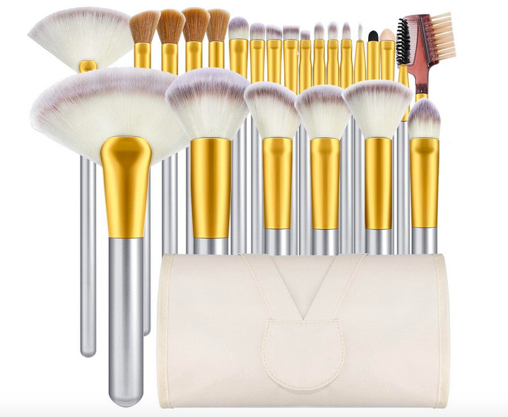 24-Piece Premium Cosmetic Makeup Brush Set only $8.39!