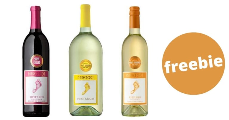 Free Bottle of Barefoot Wine